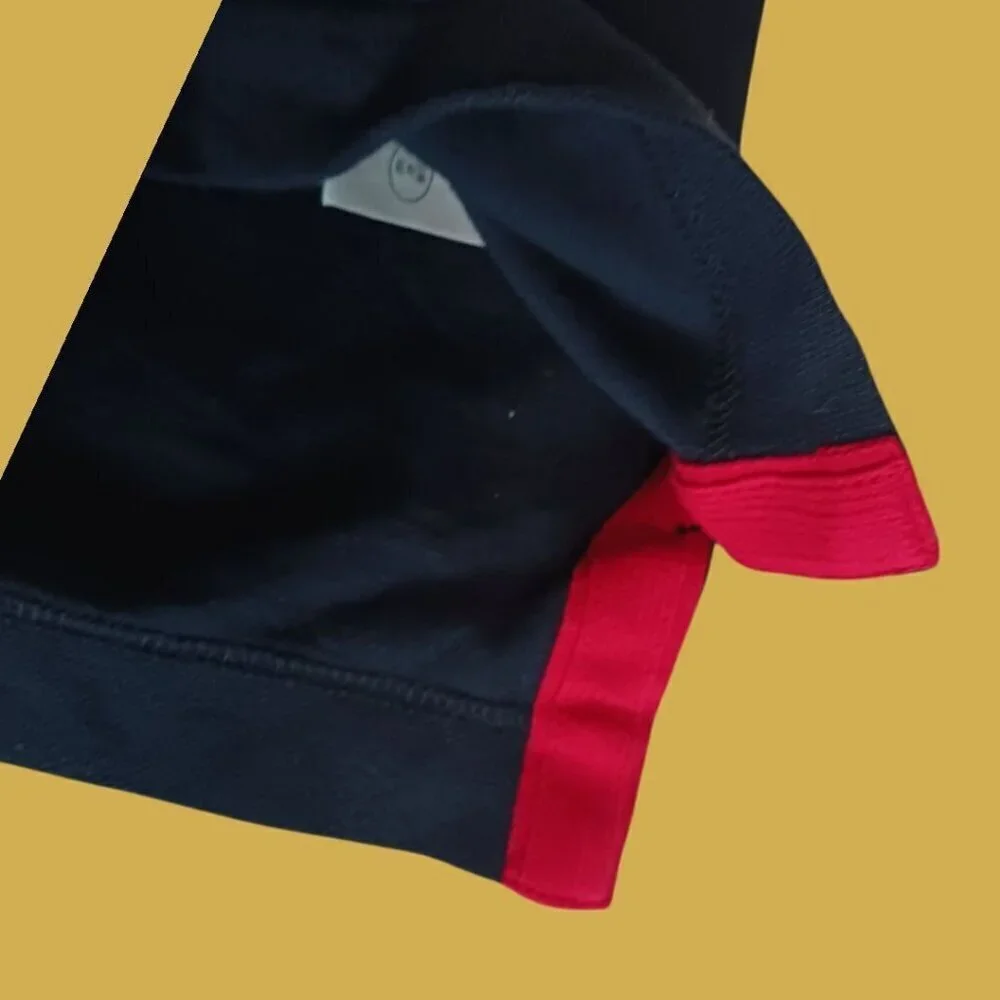 Abercrombie & Fitch Muscle Polo Shirt XL Casual Boy Navy/red  XLarge
